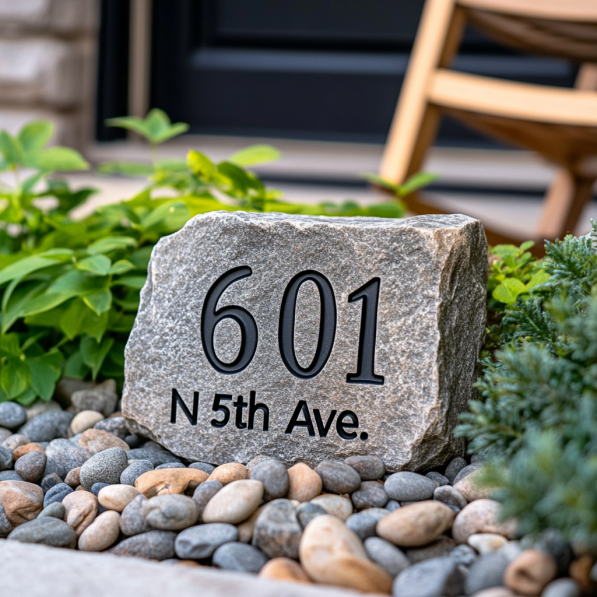 Custom Address Stone